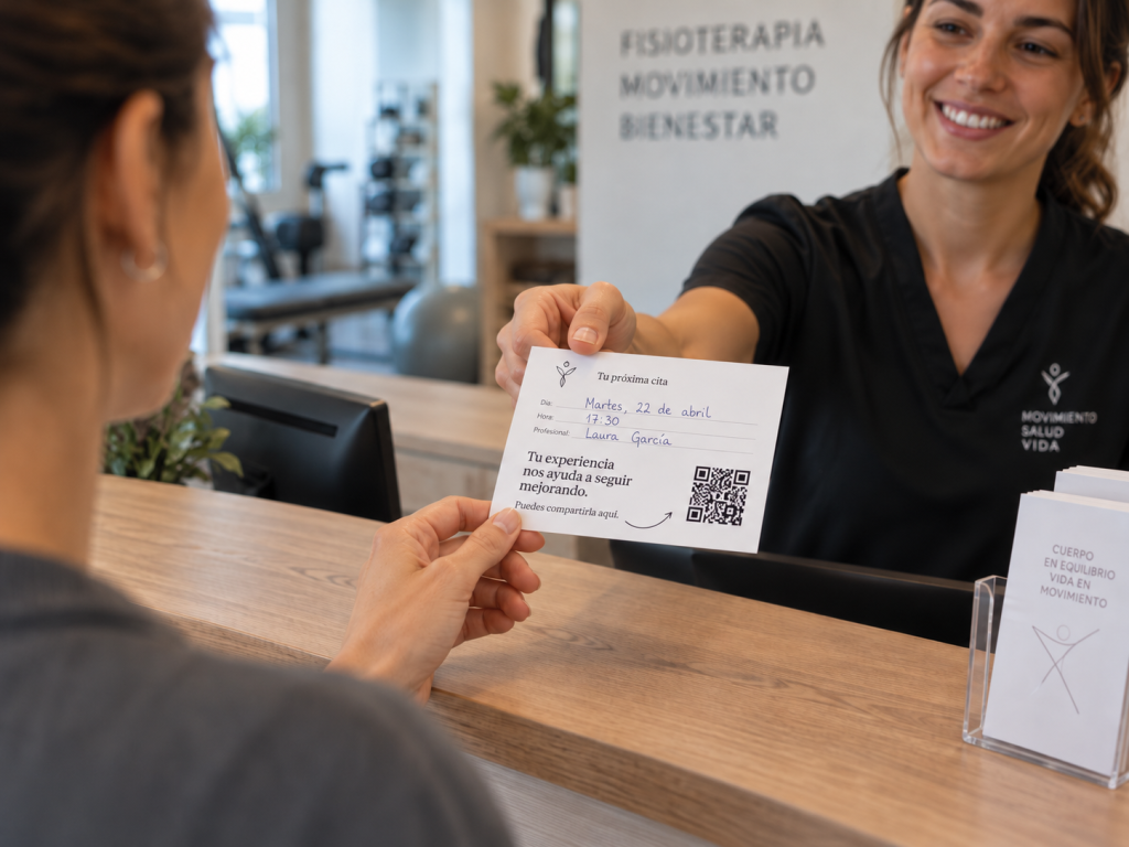 QR de reseñas de Google