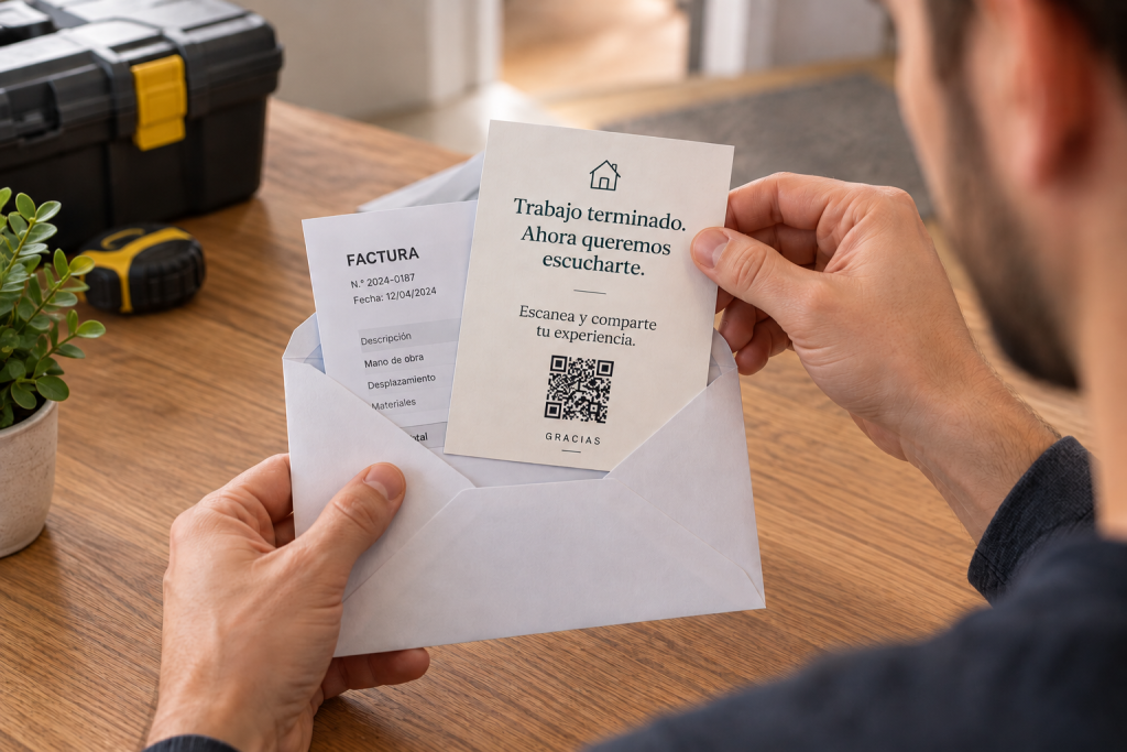 QR de reseñas de Google